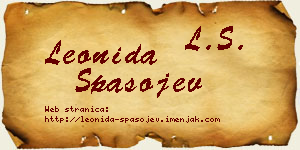 Leonida Spasojev vizit kartica